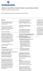 Emerson Anderson Greenwood Instrucciones de seguridad para la instalación y el funcionamiento