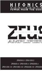 Hifonics Zeus ZRX600.4 Benutzerhandbuch