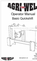 Agriweld Basic Quickshift 운영자 매뉴얼