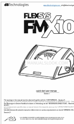 dBTechnologies FlexSys FMX10 Manuale d'uso rapido