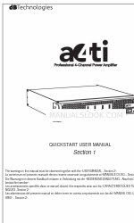 dBTechnologies A4ti クイック・スタート・ユーザー・マニュアル