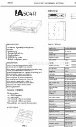 dBTechnologies IA504R Hızlı Başlangıç Kullanım Kılavuzu