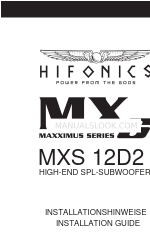 Hifonics MXS12D2 Instrukcja instalacji