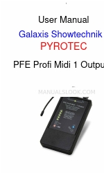 GALAXIS SHOWTECHNIK PYROTEC PFE Profi Midi 1 Output ユーザーマニュアル