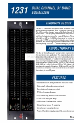 dbx 1231 Caractéristiques et spécifications