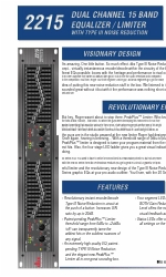 dbx 2215 Kenmerken en specificaties