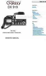 Galaxy DX 919 Owner's Manual