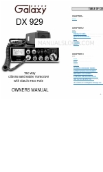 Galaxy DX 929 Manual del usuario