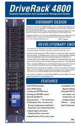 dbx DriveRack 4800 Arkusz specyfikacji