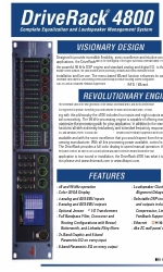 dbx DriveRack 4800 Teknik Özellikler