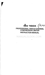 dbx 160X Manuel d'instruction