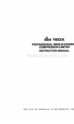 dbx 160X Manuel d'instruction