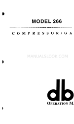 dbx 266 Operation Manual