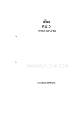 dbx BX-2 Manual del usuario