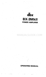 dbx BX-3MkII Operating Manual