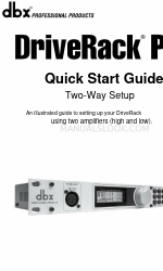 dbx DriveRack PA+ 빠른 시작 매뉴얼