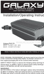 Galaxy LEC Installation And Operating Instructions