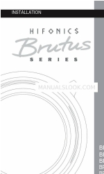 Hifonics Brutus BRX5.2C インストレーション・マニュアル