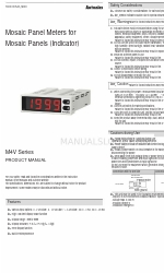 Autonics M4V Series 제품 설명서