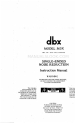 dbx The Silencer 563X Manual de instruções