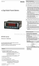 Autonics MT4W Series Manuale del prodotto