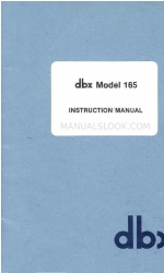 dbx 165 Manuale di istruzioni