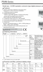 Autonics PSAN Series Podręcznik