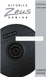 Hifonics zeus series Manual del usuario