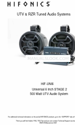 Hifonics HIF-UNI6 Manual