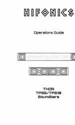 Hifonics THOR TPS10 Руководство по эксплуатации