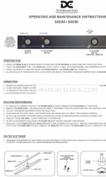 DC SXD50 Instrucciones de uso y mantenimiento