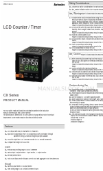 Autonics CX6M-2P Series Manual do produto