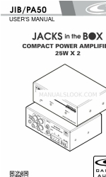 Galaxy Audio JIB/PA50 User Manual