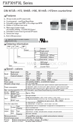 Autonics FX Series Manual de início rápido