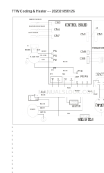 Frigidaire 000 BTU Through-the-Wall Room Air Conditioner 配線図