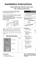 Frigidaire 200 BTU Mini Compact Room Air Conditioner Instrukcje instalacji