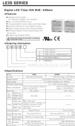 Autonics LE3SB Manual