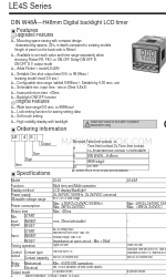 Autonics LE4S Series Instruction