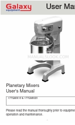 Galaxy Equipment 177GMIX10 Manual del usuario