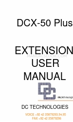 DC Technologies DCX-50 Plus Manual del usuario de la extensión