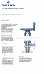 Emerson YARWAY B Instructions d'installation, d'utilisation et d'entretien