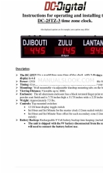 DC-Digital DC-25TZ-3 Çalıştırma ve Kurulum Talimatları