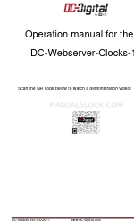 DC-Digital DC-Webserver-Clocks-1 Kullanım Kılavuzu