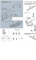 Autonomous L- Shaped Desk 組み立て説明書