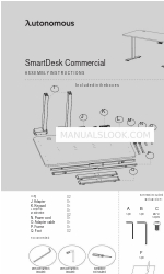 Autonomous SmartDesk Commercial Montagehandleiding