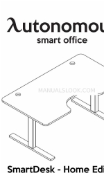 Autonomous SmartDesk Home Edition 조립 지침 매뉴얼