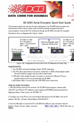 DCB SE-6600 Snelstarthandleiding