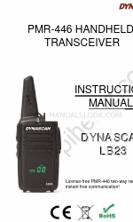 Dynascan PMR446 사용 설명서