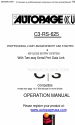 Autopage C3-RS-625 Instrukcja obsługi