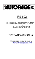 Autopage RS-602 Посібник з експлуатації